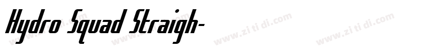 Hydro Squad Straigh字体转换